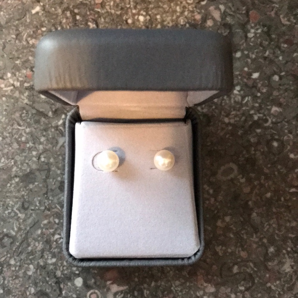 Faux Pearl Earrings